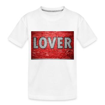 Amoureux Graffiti Mur de briques - T-shirt bio Premium Enfant - blanc - Devant