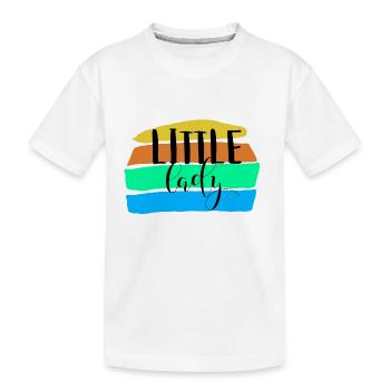 Little Lady - Kids' Premium Organic T-Shirt - white - Front