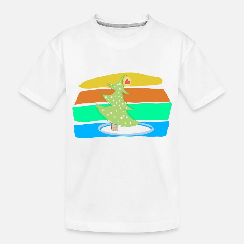 Weihnachtsbaum - Kinder Premium Bio T-Shirt - Weiß