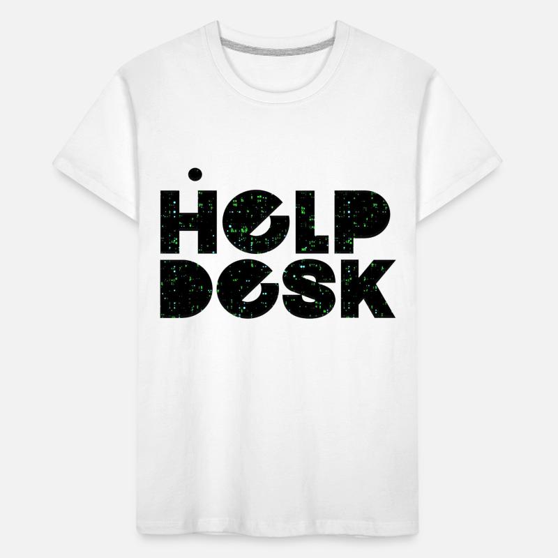 Helpdesk IT-Support-Geek Computer-Computer-Geek Kinder Premium Bio T-Shirt