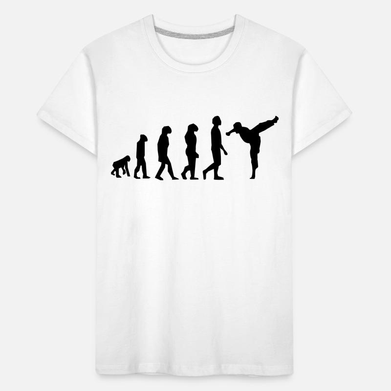 Evolution der Kampfkünste Kinder Premium Bio T-Shirt