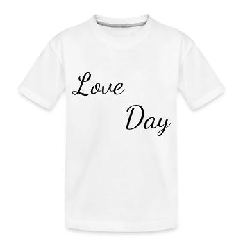 Love Day - T-shirt bio Premium Enfant - blanc - Devant