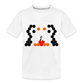 Pinguinfamilie - Kinder Premium Bio T-Shirt - Weiß - Vorne