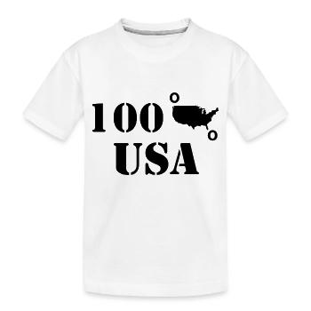 United States - Kids' Premium Organic T-Shirt - white - Front