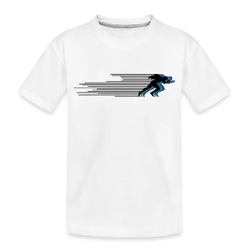 Triathlon Swim Bike Run - Kids' Premium Organic T-Shirt - white - Front