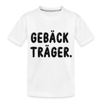 Gebäck Träger Gebäckträger - Kinder Premium Bio T-Shirt - Weiß - Vorne