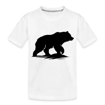 bär - Kinder Premium Bio T-Shirt - Weiß - Vorne