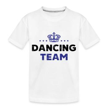 Dancing Team - Kinder Premium Bio T-Shirt - Weiß - Vorne