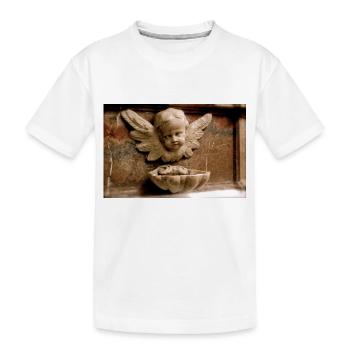 Engel - Kinder Premium Bio T-Shirt - Weiß - Vorne