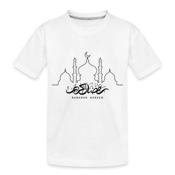Ramadan Kareem/motif islamique - T-shirt bio Premium Enfant - blanc - Devant