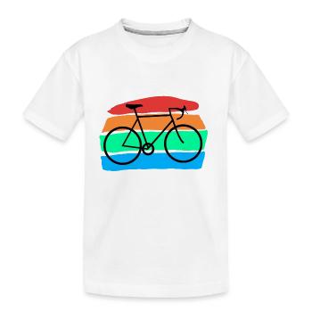 Bicyclette - T-shirt bio Premium Enfant - blanc - Devant