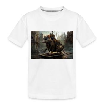 Ratte City 2 - Kinder Premium Bio T-Shirt - Weiß - Vorne