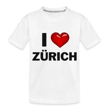 J’adore Zurich - T-shirt bio Premium Enfant - blanc - Devant