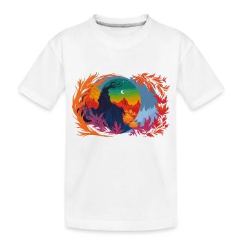 Nuit tombée - T-shirt bio Premium Enfant - blanc - Devant