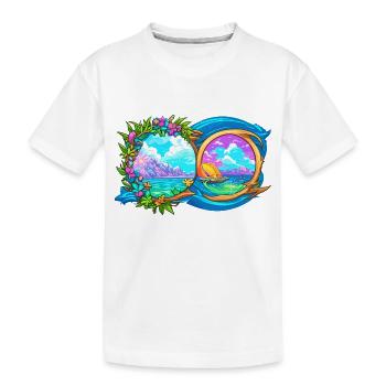 Unterwegs auf dem Ozean - Kinder Premium Bio T-Shirt - Weiß - Vorne