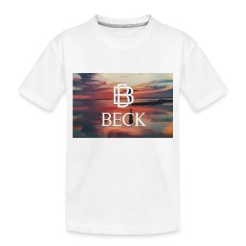 BECK Merch - Kinder Premium Bio T-Shirt - Weiß - Vorne