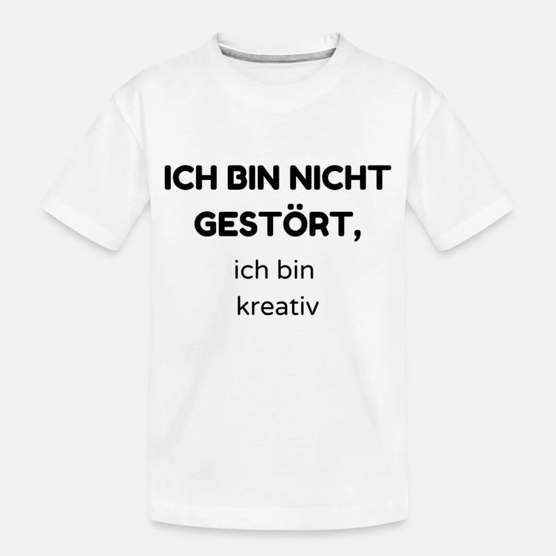 gestört - Kinder Premium Bio T-Shirt - Weiß