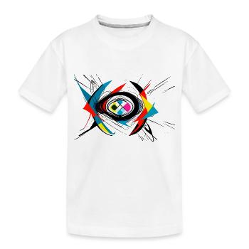 Explosion of colors - Kids' Premium Organic T-Shirt - white - Front