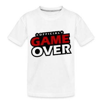 Game Over Slogan - T-shirt bio Premium Enfant - blanc - Devant