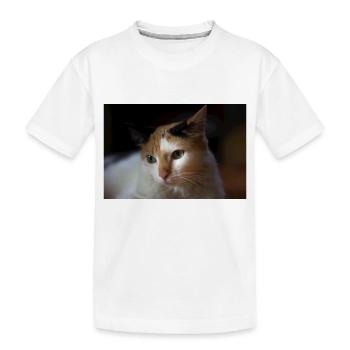 le chat - T-shirt bio Premium Enfant - blanc - Devant