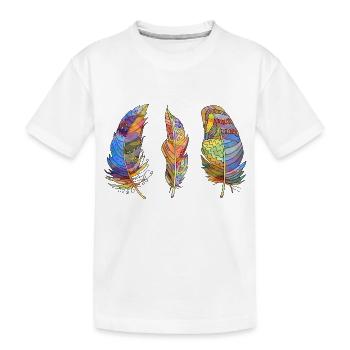 Pen - Kids' Premium Organic T-Shirt - white - Front
