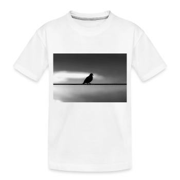 Taube - Kinder Premium Bio T-Shirt - Weiß - Vorne