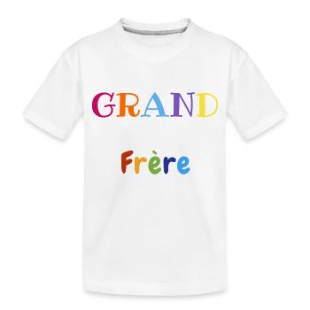 Grand frère coloré - T-shirt bio Premium Enfant - blanc - Devant