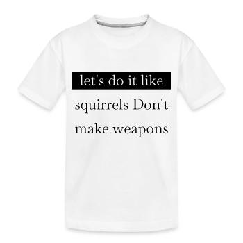 statement feminist frauenpower bester vater dogge - Kinder Premium Bio T-Shirt - Weiß - Vorne