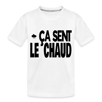 ça sent le chaud - T-shirt bio Premium Enfant - blanc - Devant