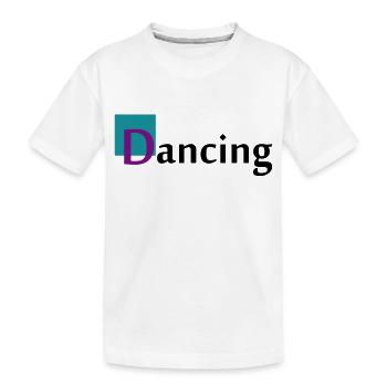 Dancing Dance Music - Kinder Premium Bio T-Shirt - Weiß - Vorne