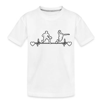 Basketballteam Basketball Basketballspieler - Kinder Premium Bio T-Shirt - Weiß - Vorne
