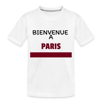 BIENVENUE à PARIS - T-shirt bio Premium Enfant - blanc - Devant