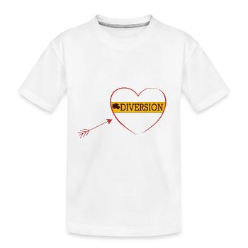 DIVERSION LOGO - T-shirt bio Premium Enfant - blanc - Devant