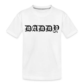Daddy - Kids' Premium Organic T-Shirt - white - Front