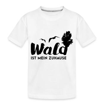 Im Wald - Kinder Premium Bio T-Shirt - Weiß - Vorne