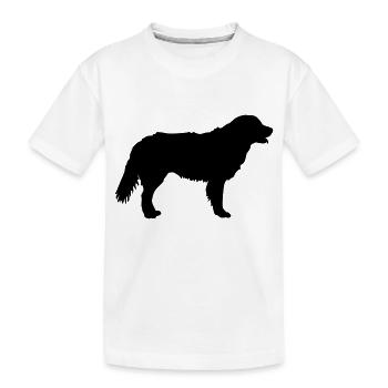 Golden Retriever Silhouette 1 - T-shirt bio Premium Enfant - blanc - Devant