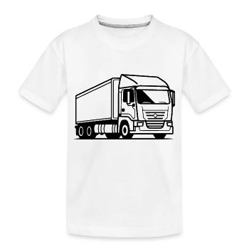 Camionneur Camion Camion - T-shirt bio Premium Enfant - blanc - Devant