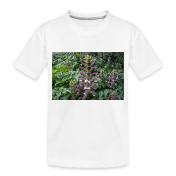 Bären-Steiß Acanthus spinosus - Kinder Premium Bio T-Shirt - Weiß - Vorne