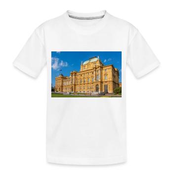 Théâtre national croate Zagreb Croatie - T-shirt bio Premium Enfant - blanc - Devant