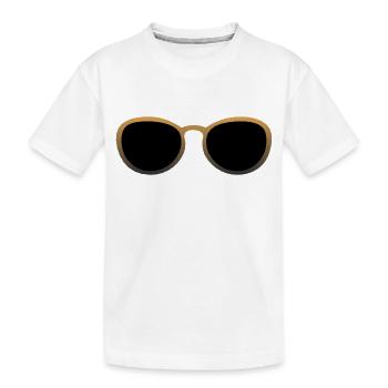 Sonnenbrille 2509 B gold - Kinder Premium Bio T-Shirt - Weiß - Vorne