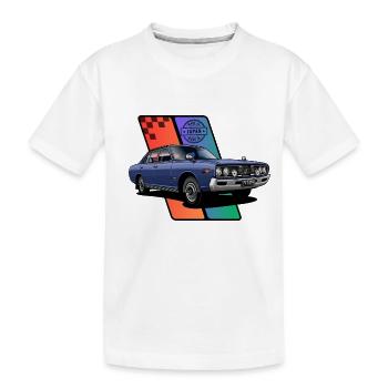 Voiture japonaise des années 70 - T-shirt bio Premium Enfant - blanc - Devant