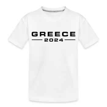 Greece 2024 - Kids' Premium Organic T-Shirt - white - Front