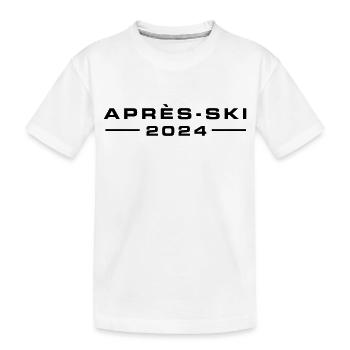 Après-ski 2024 - T-shirt bio Premium Enfant - blanc - Devant