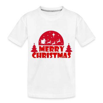 Merry Christmas - Kids' Premium Organic T-Shirt - white - Front