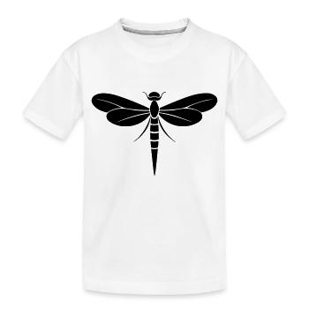 Dragonfly - Kids' Premium Organic T-Shirt - white - Front