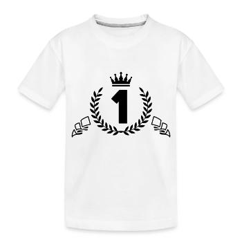 1 couronne de couronne - T-shirt bio Premium Enfant - blanc - Devant