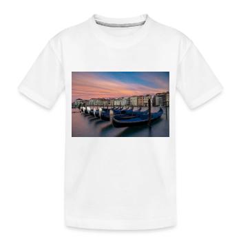 Gondoles sur le Grand Canal - T-shirt bio Premium Enfant - blanc - Devant