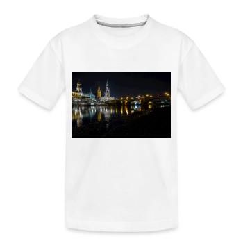 Dresde la nuit - T-shirt bio Premium Enfant - blanc - Devant