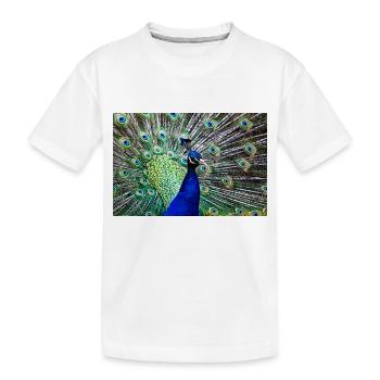 Paon - T-shirt bio Premium Enfant - blanc - Devant