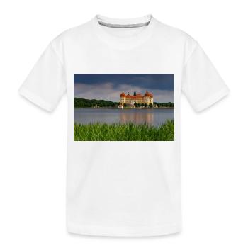 Schloss Moritzburg - Kinder Premium Bio T-Shirt - Weiß - Vorne
